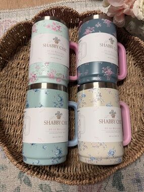 Shabby Chic Boulder Stainless Steel Mug 20oz - NWT - PICK ONE